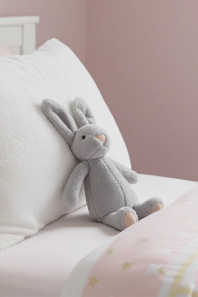 Yumuşacık Peluş Tavşan Hediyelik Bebek Uyku ve Oyun Arkadaşı 45 cm Oyuncak