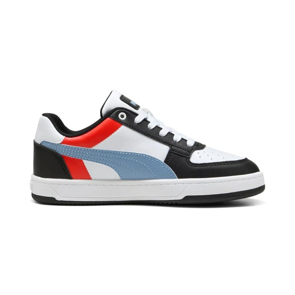 Puma Caven 2.0 Block Jr-White-Cool Blue-Black Çocuk Ayakkabı-Beyaz - Resim 3