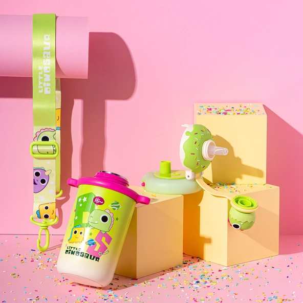 Emsan Baby Dinosaur Termos Yeşil 450 ml - 3