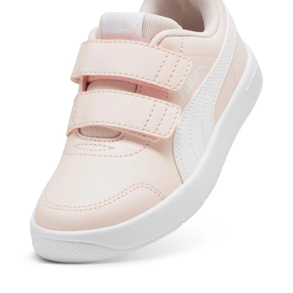 Puma Courtflex V3 V PS-Island Pink-White Çocuk Ayakkabı-Pembe - Resim 2