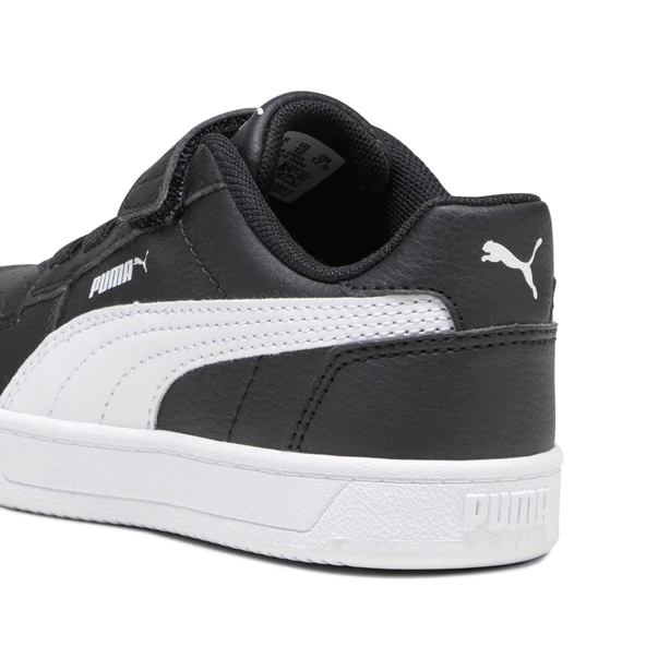 Puma Caven 2.0 AC+ PS-Black-White Çocuk Ayakkabı-Siyah - Resim 5