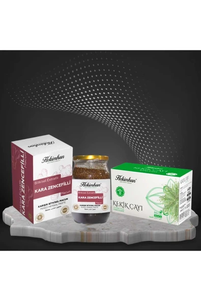 Kara Zencefilli Macun 420 gr ve Kekik Çayı 20'li ( Öksürüğe Karşı ) ürün görseli 1