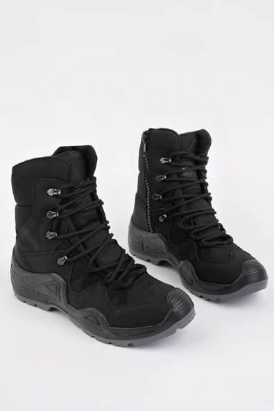 Muggo RANGER Tactical Askeri Fermuarlı ve Bağcıklı Postal Çöl Botu - 12