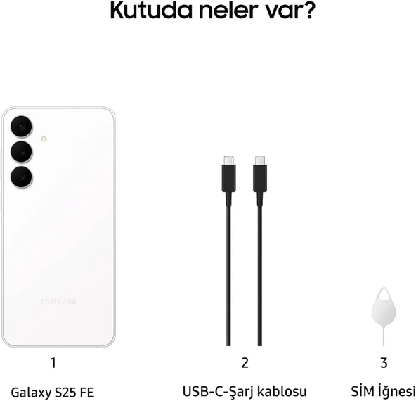 Samsung Galaxy S25 FE 8/256 GB Beyaz - 2