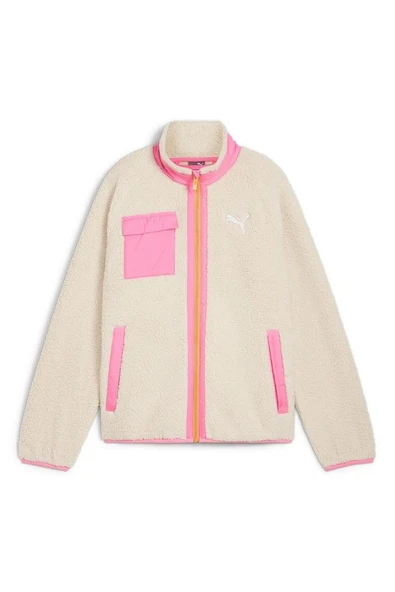 Puma Hybrid Sherpa Jacket-Ekru Polar Ceket-Ekru ürün görseli 1