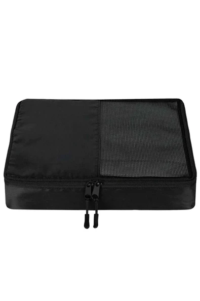 Orta Boy 35x29x6 Siyah Valiz İçi Organizer Çanta - 3