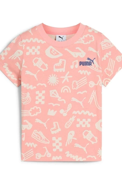 Puma SANDY ADVENTURES AOP Tee-Pink Fruit Tişört-Pembe