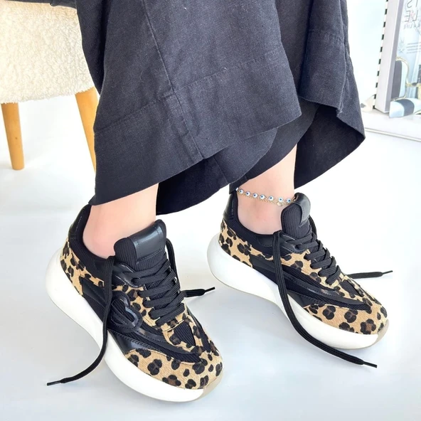 Kendy Leopar Nubuk Spor Ayakkabı - Resim 4