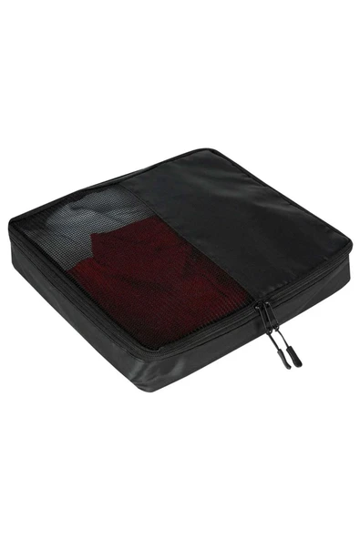 Orta Boy 35x29x6 Siyah Valiz İçi Organizer Çanta - 2