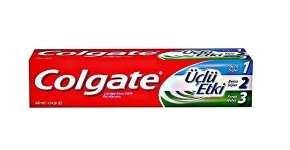 Colgate Üçlü Etki Nane Ferahlığı Diş Macunu 100 Ml