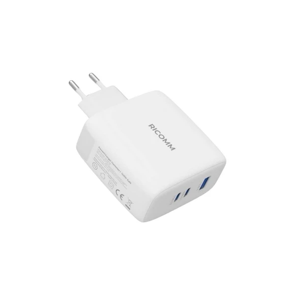 Ricomm 140W GaN 3 Portlu USB-C + USB-A Şarj Aleti Macbook & Notebook Uyumlu - TESHİR - 3
