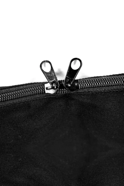 Kirli Temiz Organizer 45x27 Siyah Fermuarlı Seyahat Torbası - 6