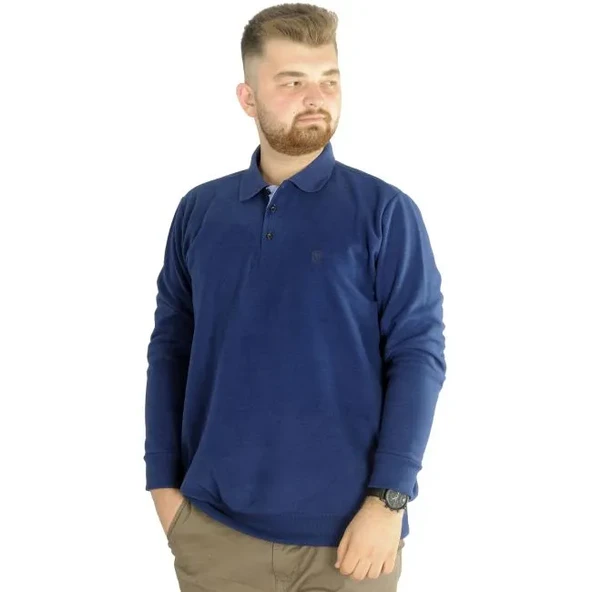 Erkek Sweatshirt Polo Vnz Selanik 20440 İndigo - 1