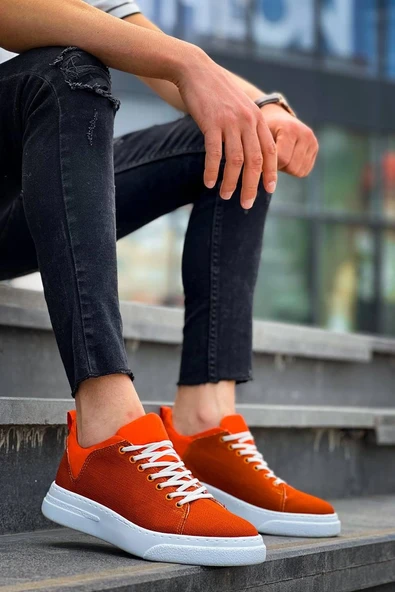 KB-X204 Kuback Tcu Keten Beyaz Yüksek Taban Günlük Erkek Spor Ayakkabı ürün görseli