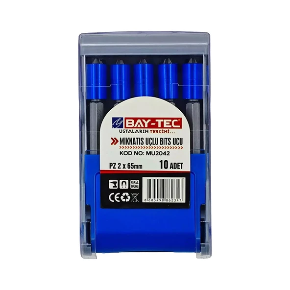 Bay-Tec Mıknatıs Uçlu Bits Ucu PZ2X65 mm Mu2042 - 2