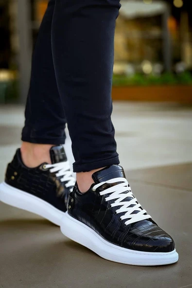 KB047 Kuback SİYAH Crocodile Günlük Erkek Ayakkabı ürün görseli