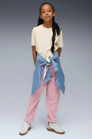 Puma TWEENERVERSE Sweatpants-Poised Pink Eşofman Altı-Pembe - Resim 3