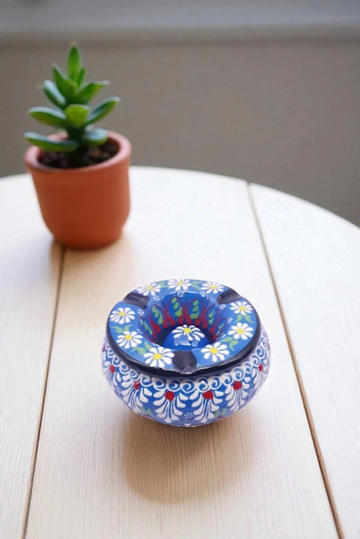 sharp&art SERAMİK KÜLLÜKLER, %100 EL İŞLEMESİ, KAPAKLI, KULLANIŞLI, DEKORATİF, 12 CM, 6 FARKLI MODEL - 1