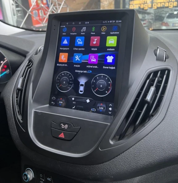 FOR-X FORD COURİER TESLA-YÜKSEK PAKET(2015-2023)-9.7''ANDROİD GERÇEK 4+64 GB ram / 4 ÇEKİRDEK 1.6Ghz / WIFI 5.0Ghz / BT 5.4-KABLOSUZ CARPLAY-HD GERİ GÖRÜŞ KAMERA HEDİYE