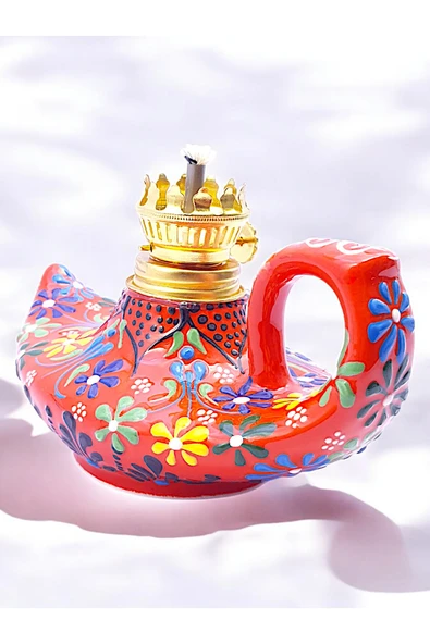 sharp&art %100 EL İŞLEMESİ,KABARTMA DESEN DEKORATİF ALAADDİN GAZ LAMBALARI (5 RENK SEÇENEĞİ İLE...) - Resim 2