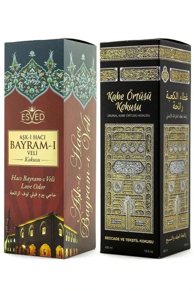 2 li Kabe Örtüsü Kokusu Ve Hacı Bayram Veli Kokusu Sprey 400 Ml. - 1