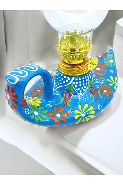 sharp&art %100 EL İŞLEMESİ,KABARTMA DESEN DEKORATİF ALAADDİN GAZ LAMBALARI (5 RENK SEÇENEĞİ İLE...) - Resim 2