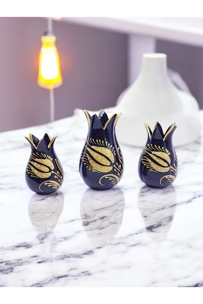 sharp&art 3'LÜ %100 EL İŞLEMESİ,DEKORATİF NAR ve LALE TAKIMLARI,EV DEKORASYONU...12 FARKLI MODEL İLE... ürün görseli