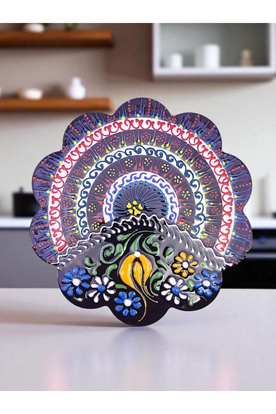 sharp&art Nihale, %100 El Işlemesi Özel Seri Çini Nihale, Tencere Ve Tava Altlığı, Model 2 - 3