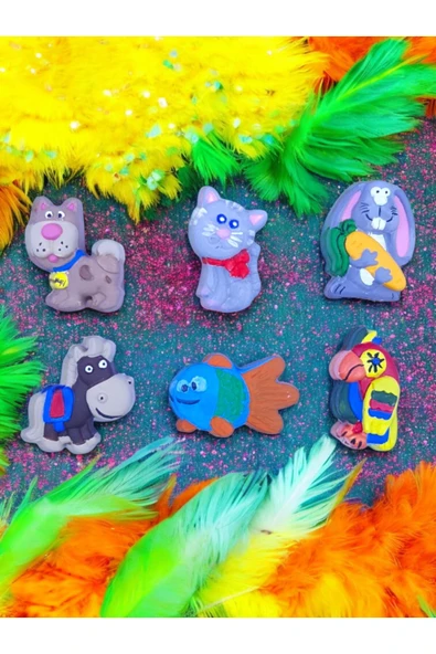 sharp&art Taş Boyama Anne-çocuk Etkinliği, 30 Parça Motorlu Araç Ve Hayvanlar, Aile Ve Okul Etkinliği - 4