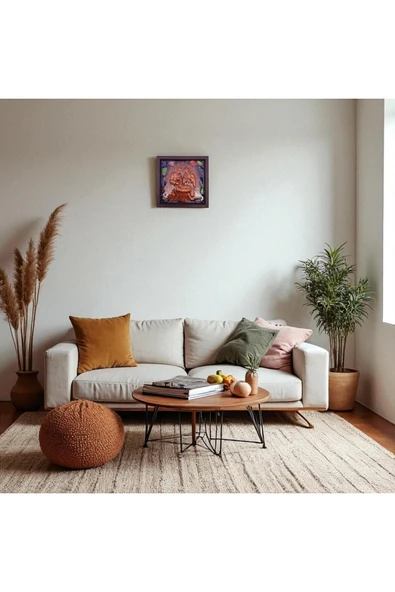 sharp&art Meryem Ana ve Kutsal Aile, Ahşap Çerçeveli, Epoksi içi Kuru Yaprak Dökümü, 4 Renk Seçeneği(17,5cm) - 2