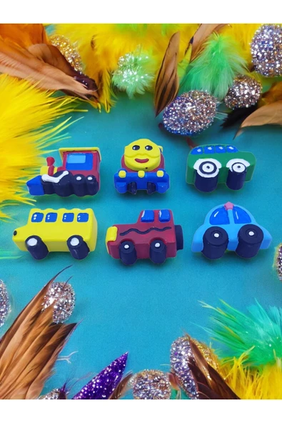 sharp&art Taş Boyama Anne-çocuk Etkinliği, 30 Parça Motorlu Araç Ve Hayvanlar, Aile Ve Okul Etkinliği - 3