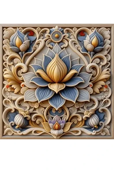 sharp&art Lotus Boyama Epoksi Hobi Seti ,Kendi Sanat Eserini Kendin Yap....DIY - 3