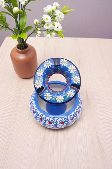 sharp&art SERAMİK KÜLLÜKLER, %100 EL İŞLEMESİ, KAPAKLI, KULLANIŞLI, DEKORATİF, 12 CM, 6 FARKLI MODEL - 2
