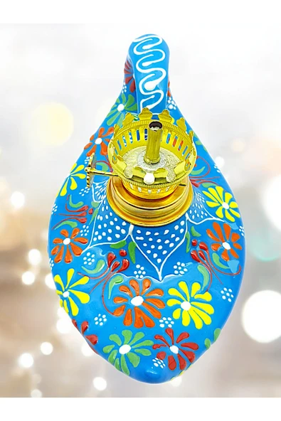 sharp&art %100 EL İŞLEMESİ,KABARTMA DESEN DEKORATİF ALAADDİN GAZ LAMBALARI (5 RENK SEÇENEĞİ İLE...) - Resim 4