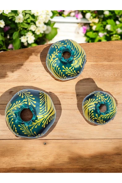 sharp&art 3'LÜ %100 EL İŞLEMESİ,DEKORATİF NAR ve LALE TAKIMLARI,EV DEKORASYONU...12 FARKLI MODEL İLE... - Resim 7