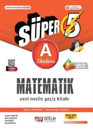 Nitelik Yayınları 5. Sınıf Süper Matematik A Yeni Nesile Geçiş Kitabı Yeni ürün görseli 1