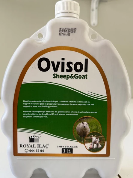 Royal İlaç Royal Ovisol Sheep&goat Koyun ve Keçi Yem Katkısı 1 Lt - 1