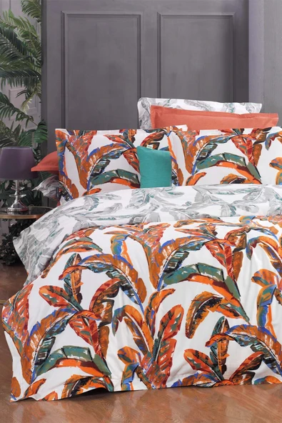 Defne %100 Pamuk Stn 300tc Nev Tkm Çk 4y D K Oranj