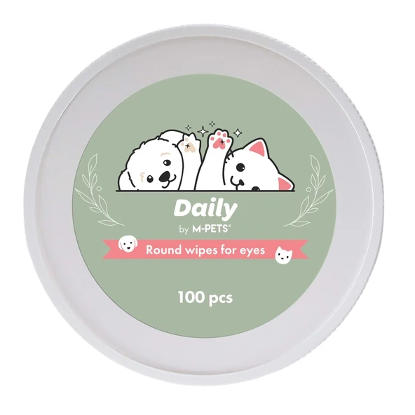 M-PETS DAİLY KEDİ ve KÖPEK GÖZ ÇEVRESİ TEMİZLEME PEDİ 100LÜ - 2