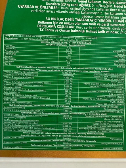 Royal İlaç Royal Ovisol Sheep&goat Koyun ve Keçi Yem Katkısı 1 Lt - 2