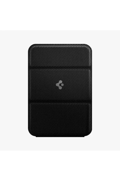 Spigen MagFit iPhone için MagSafe özellikli Kartlı Manyetik Cüzdan Smart Fold Wallet Black - AMP02746 Teşhir - 3