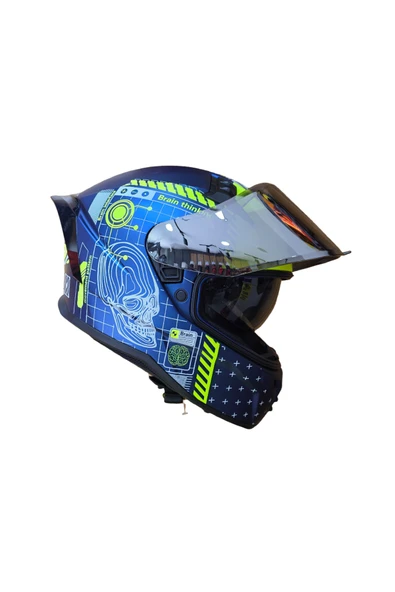 Sway SW-869 FULL FACE PRO AYNALI VİZÖR (GÜNEŞ VİZÖRLÜ) - Resim 7