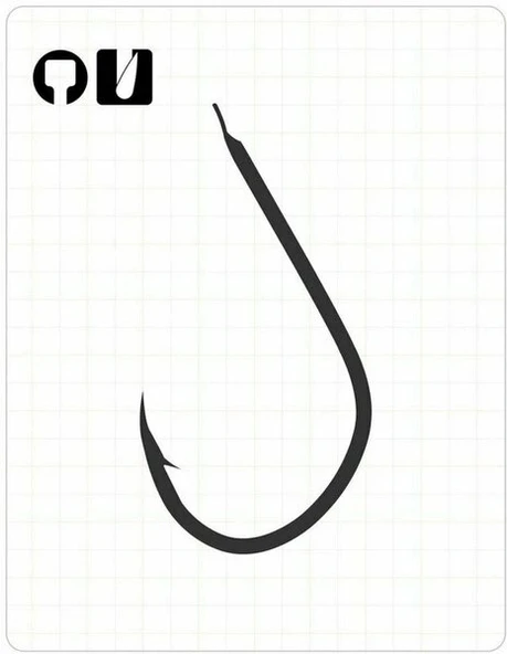 Fudo 4101 FUKASE BLACK NIKEL 9 LU OLTA İĞNESİ NO:1/0 - Resim 2