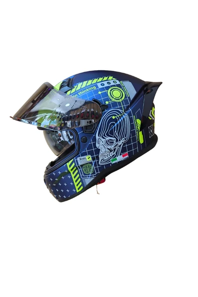 Sway SW-869 FULL FACE PRO AYNALI VİZÖR (GÜNEŞ VİZÖRLÜ) - Resim 5