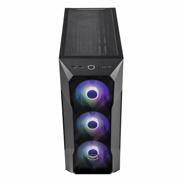 Cooler Master MasterBox TD500 Mesh V2 USB 3.2 ARGB eATX Mid Tower Siyah Kasa - Resim 2
