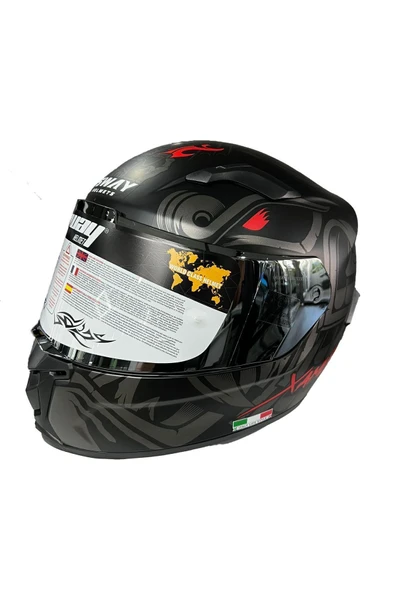 Sway SW 820 Xamurai Full Face Motosiklet Kaskı - Resim 2