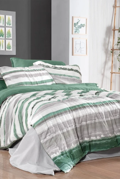 Mundo Çift Kişilik %100 Pamuk Mood Comfort Yıkamalı Nevresim Takımı - 1