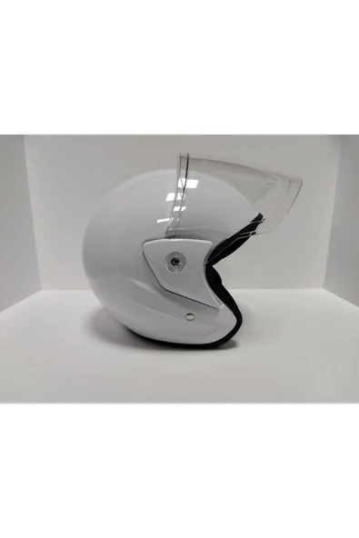 Leos -YARIM KASK ITHAL-BEYAZ RENK-YAZLIK KASK- - Resim 2