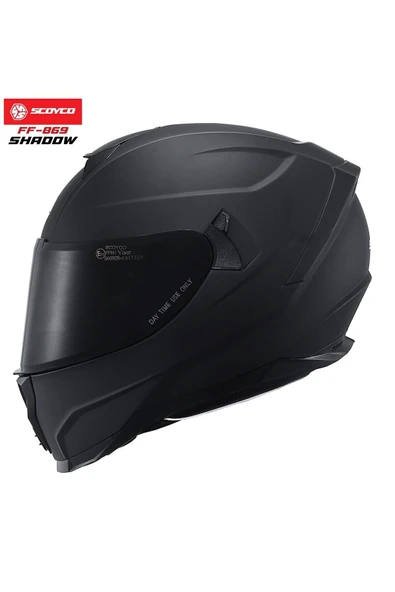 Scoyco SHADOW Full Face Kask FF-869 – Güneş Vizörlü, DOT/CE Onaylı, Intercom Uyumlu ürün görseli