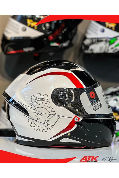 Shiro Hunter 1993 Tasarım Full Face Kask Tam Kask Vizör Kilitli Tasarım Kaplama DOT Sertifikalı Kask - Resim 2